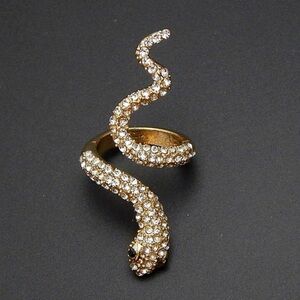 A214. Wrap Around Gold Snake Ring